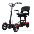 Scooter de mobilidade elétrica leve de quatro rodas desativada